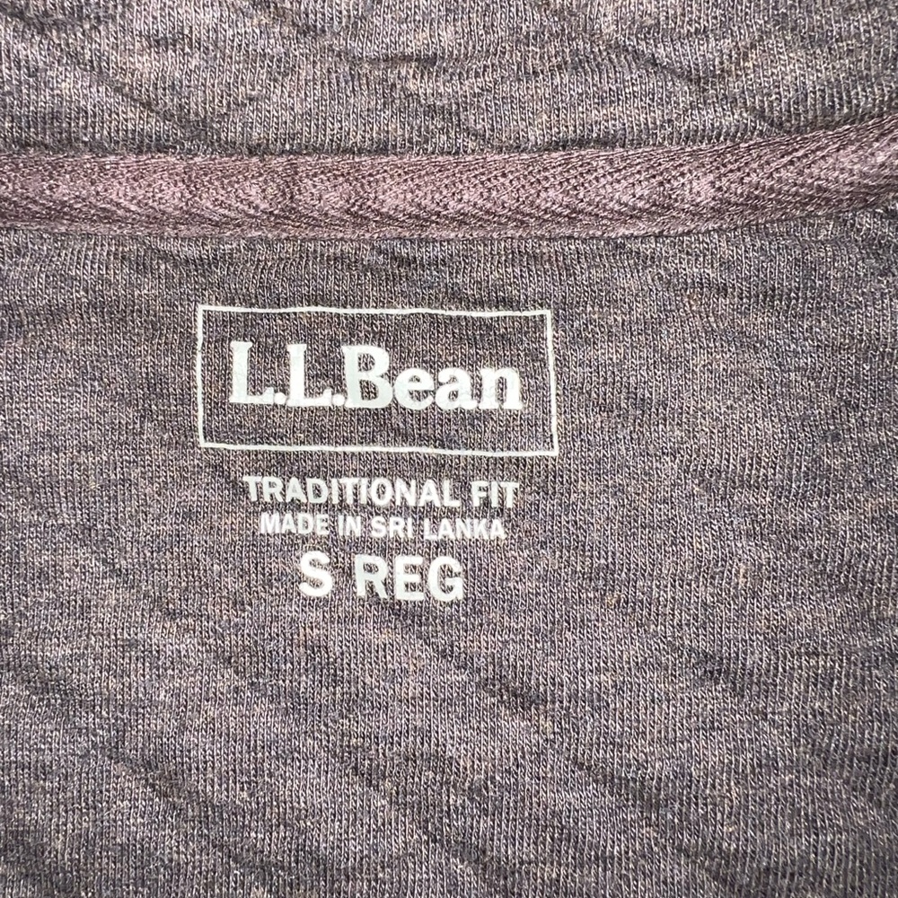 L.L. Bean Quilted Brown Pullover - Picture 2 of 6